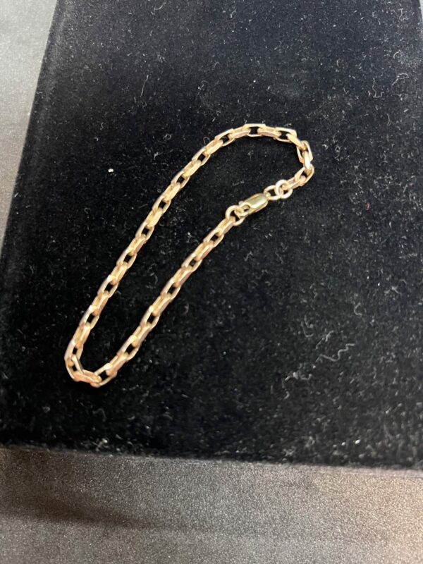 9ct gold chain bracelet - Image 3