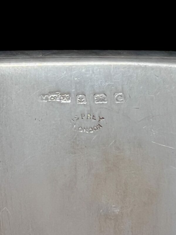 Four asprey of London square silver dishes - Image 4