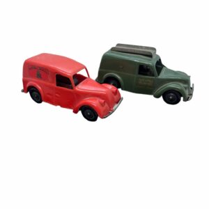 Pair of Triang minic clockwork vans