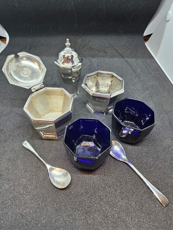 Silver Condiment Set by William Neale - Image 4