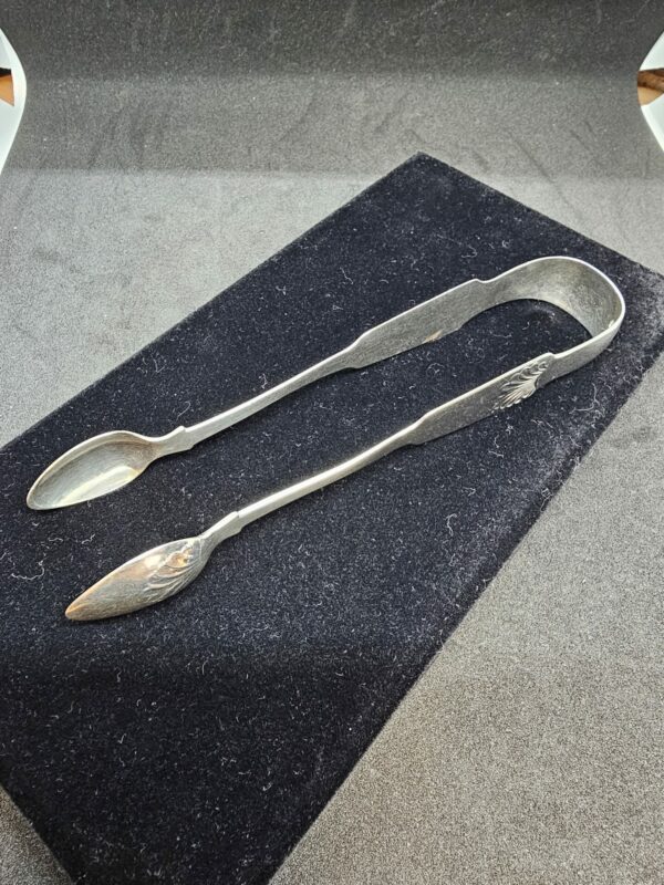Irish Silver Sugar Tongs - Image 4