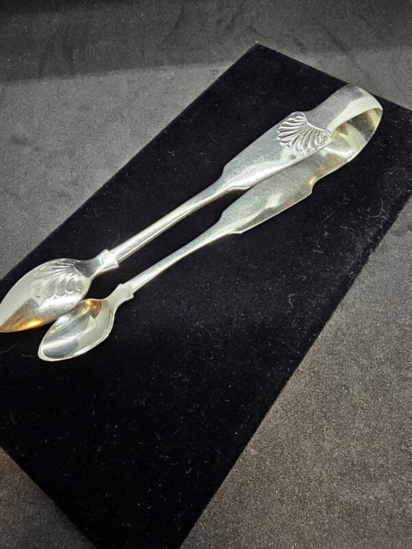 Irish Silver Sugar Tongs