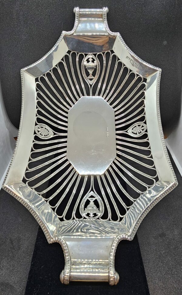 1906 Harrison Bros Silver Pierced Bowl