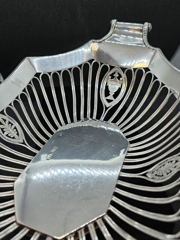 1906 Harrison Bros Silver Pierced Bowl - Image 2