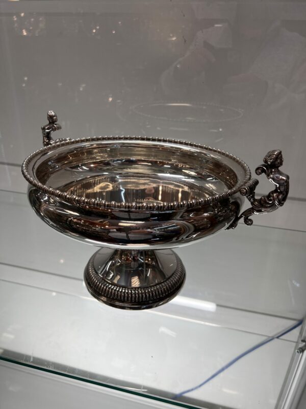 Large solid silver fruit bowl - Image 4