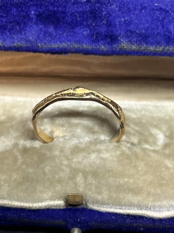 18ct gold modernist gold band unisex - Image 2