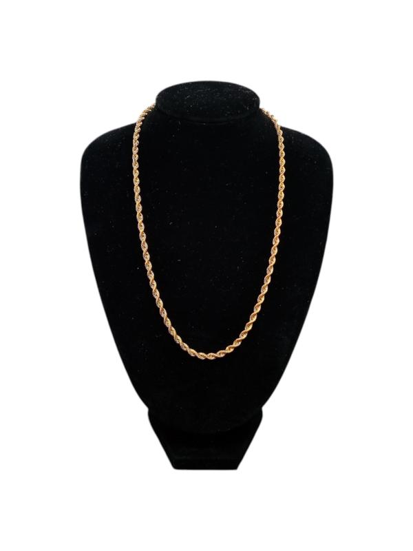 9k Gold Rope Chain 16"