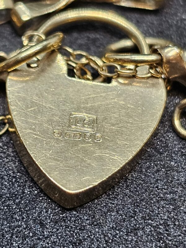 9ct Gold Gate Bracelet - Image 2