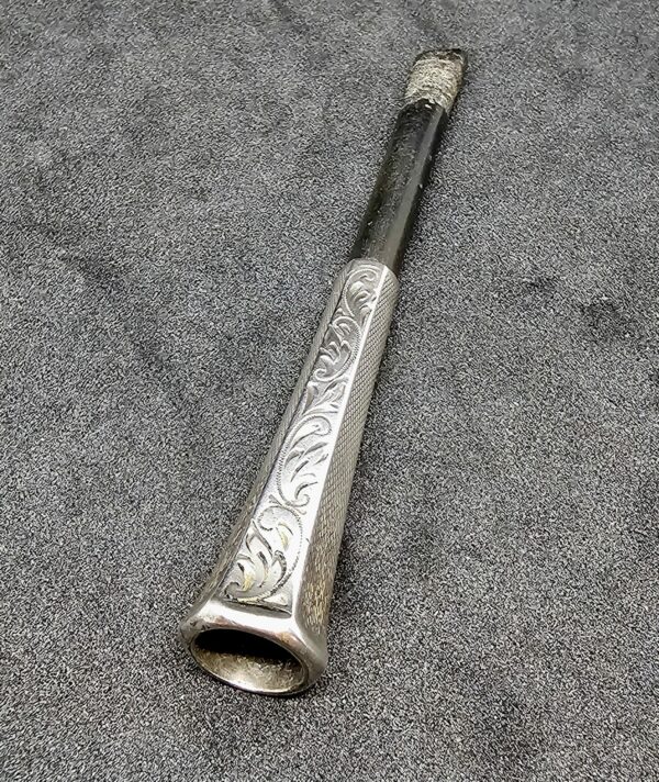 Ebony Silver Cheroot Holder - Image 2