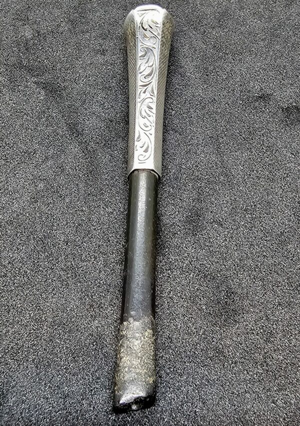 Ebony Silver Cheroot Holder - Image 3