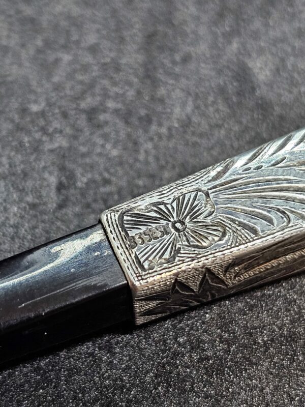 Ebony and 835 Silver Cheroot holder - Image 2