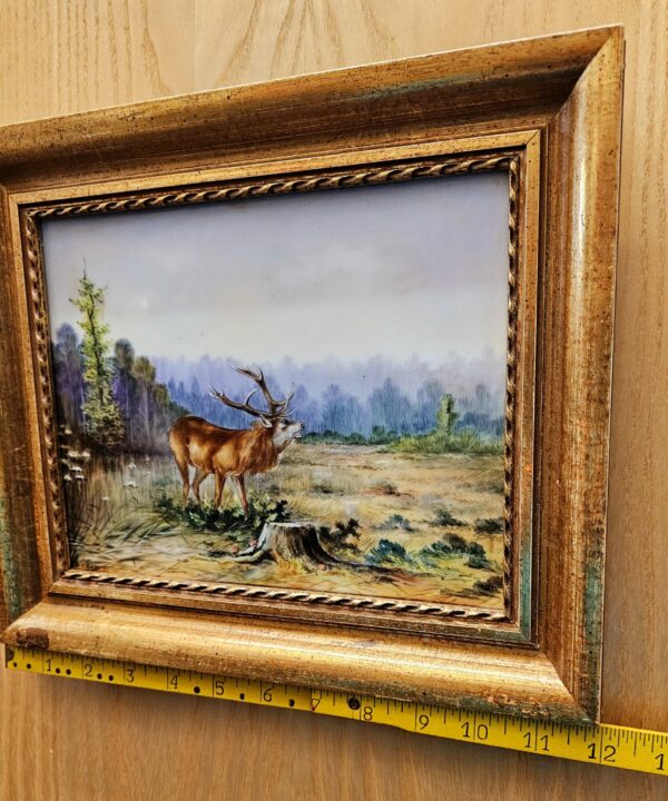 Stag on ceramic painting - Image 3