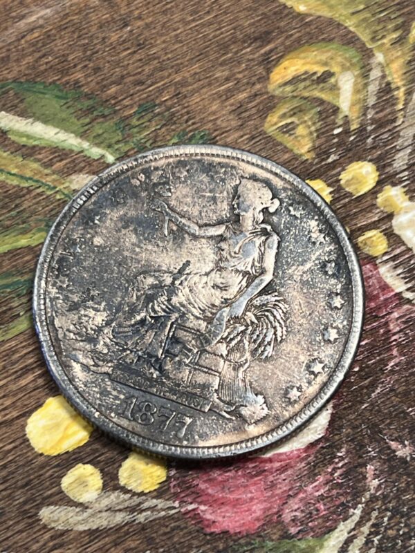 1877 trade dollar box dollar opium dollar - Image 2