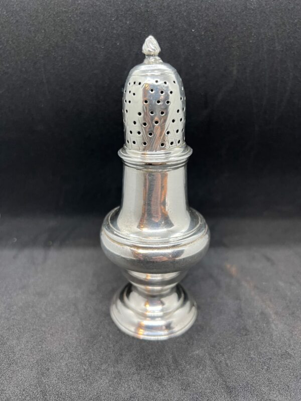 18th century silver sugar sifter by jabez daniell and James mince