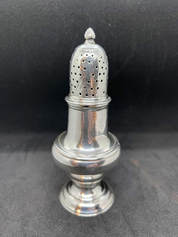 18th century silver sugar sifter by jabez daniell and James mince - Image 2
