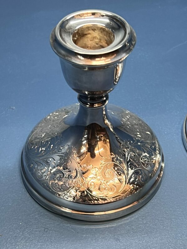 Charles s green candlesticks - Image 4
