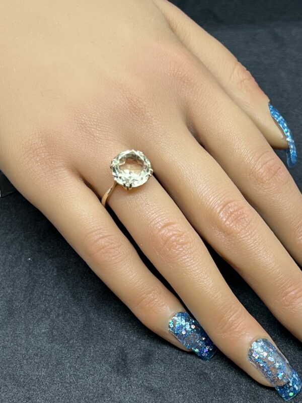 9ct gold and citrine  dress ring