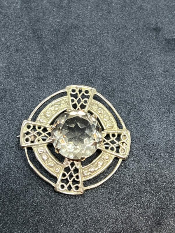 Rare 9ct gold Robert Allison Celtic brooch - Image 4