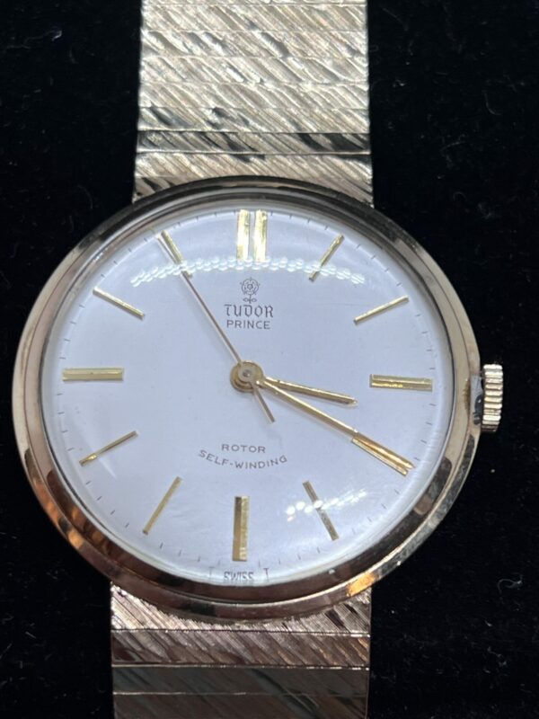 Rare 9ct gold Tudor prince rotor self-winding watch - Image 8