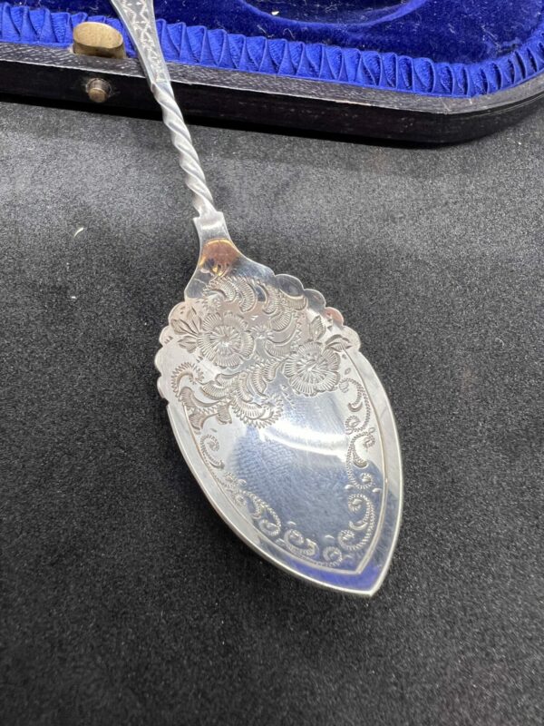 1901 John holmes solid silver jam spoons - Image 3