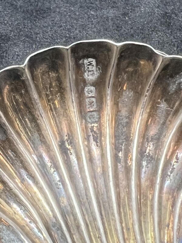 William devenport silver clam shell salts and spoons - Image 9