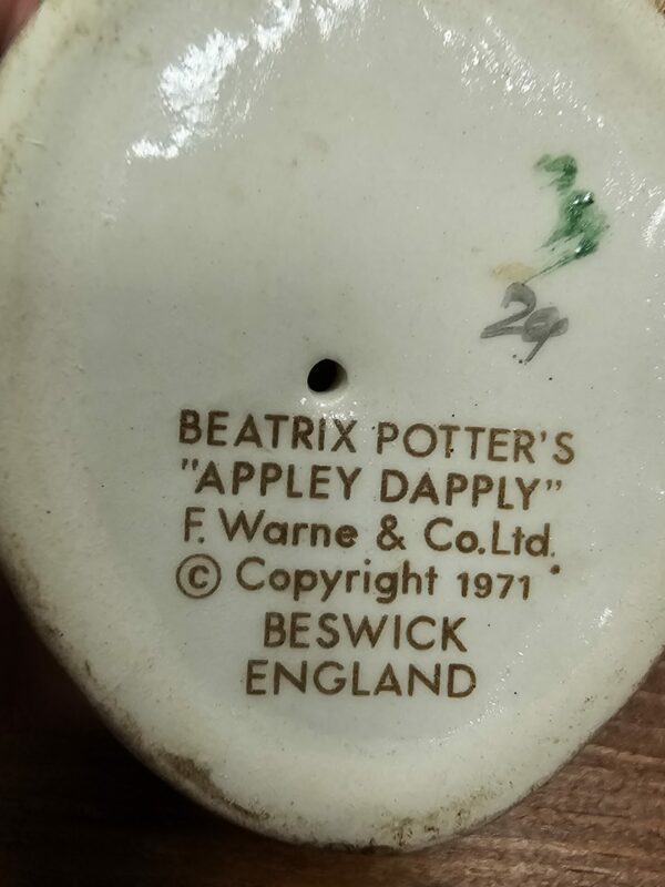 Beatrix Potter 'Appley Dapply' Figurine - Image 4