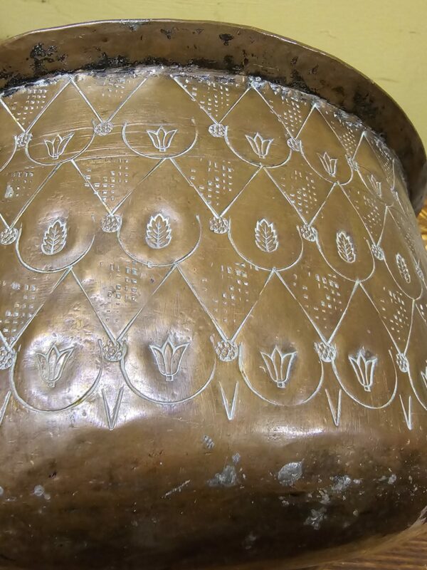 Tinned Copper Persian Bowl - Image 4