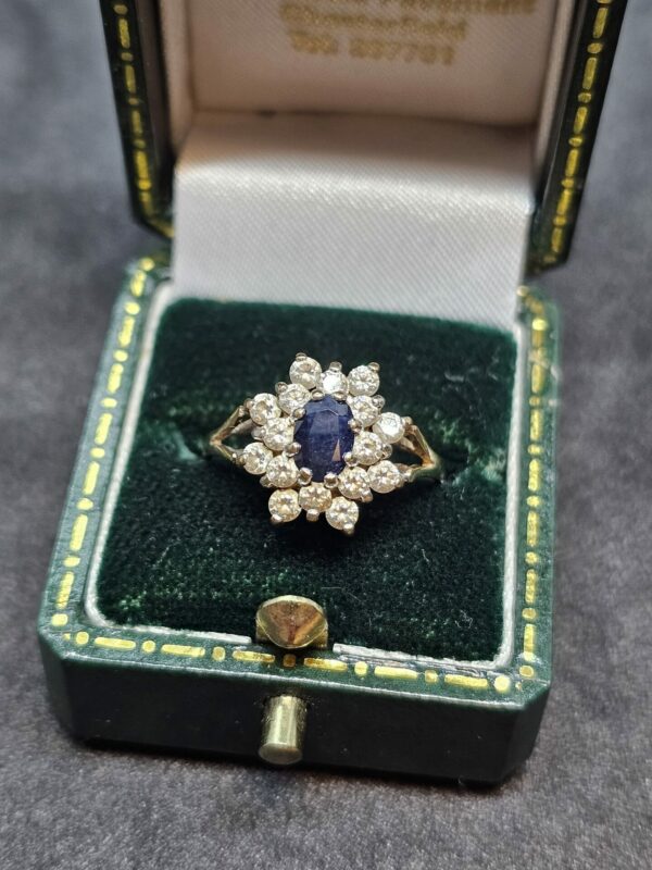 Sapphire CZ Cluster Ring - Image 2