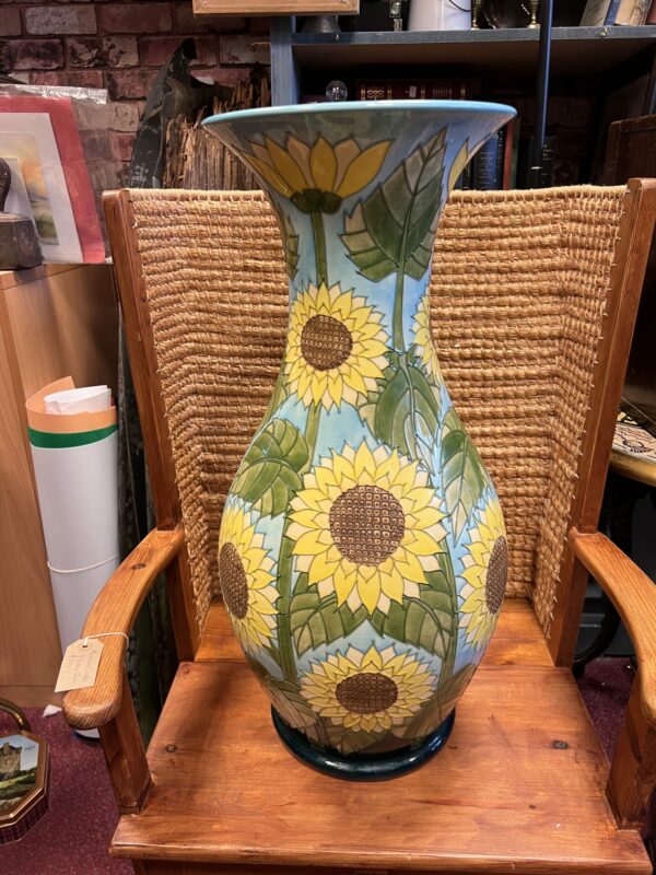 Sally tuffin huge moorcroft vase sunflower pattern - Image 2