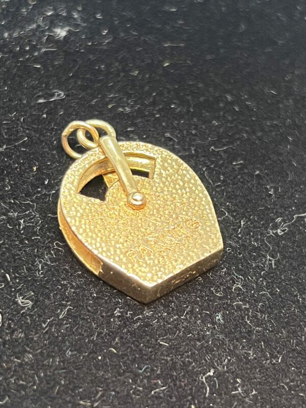 9ct gold parking meter charm coin holder - Image 2