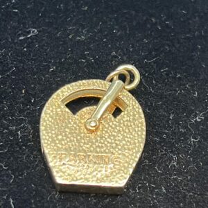 9ct gold parking meter charm coin holder