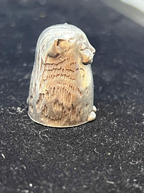 London hallmarked pussy cat thimble - Image 3