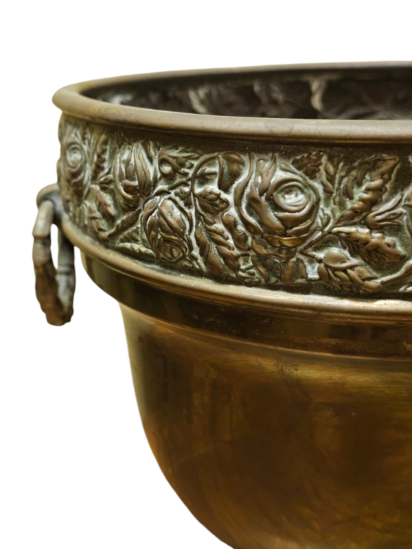 Early/mid Century Brass Jardiniere - Image 2