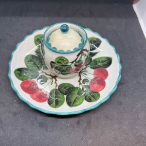 Rare cherry pattern weymms inkwell