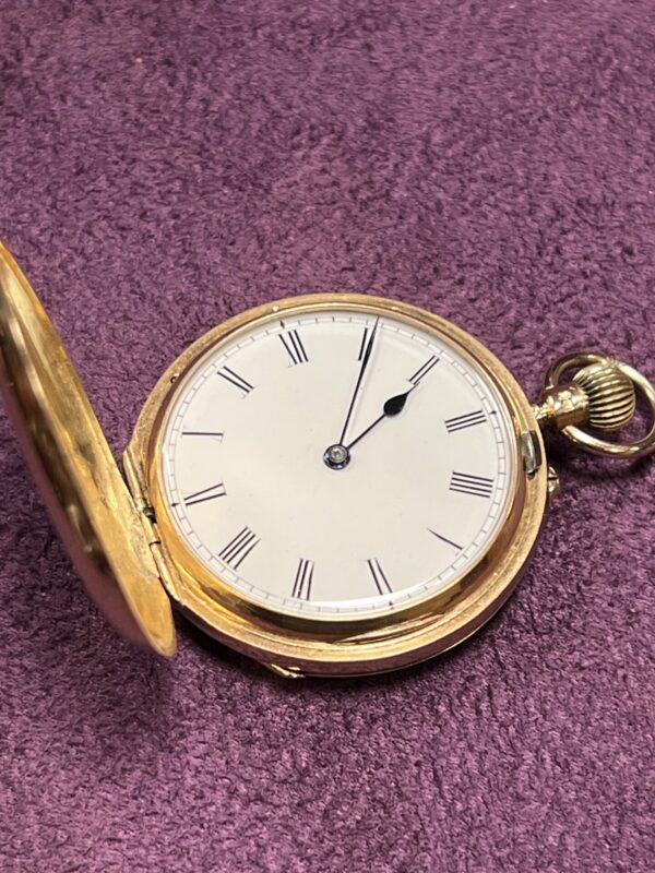 Edwin flinn London 18ct gold pocket watch keyless - Image 10