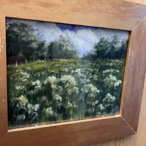 Wild meadow by Peter mylles oil painting