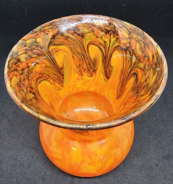 Orange/Red Fleck Monart Thistle Vase - Image 3