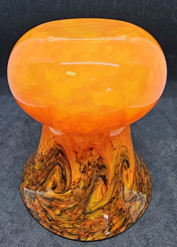 Orange/Red Fleck Monart Thistle Vase - Image 2