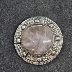 Robert Allison Rose Quartz Brooch