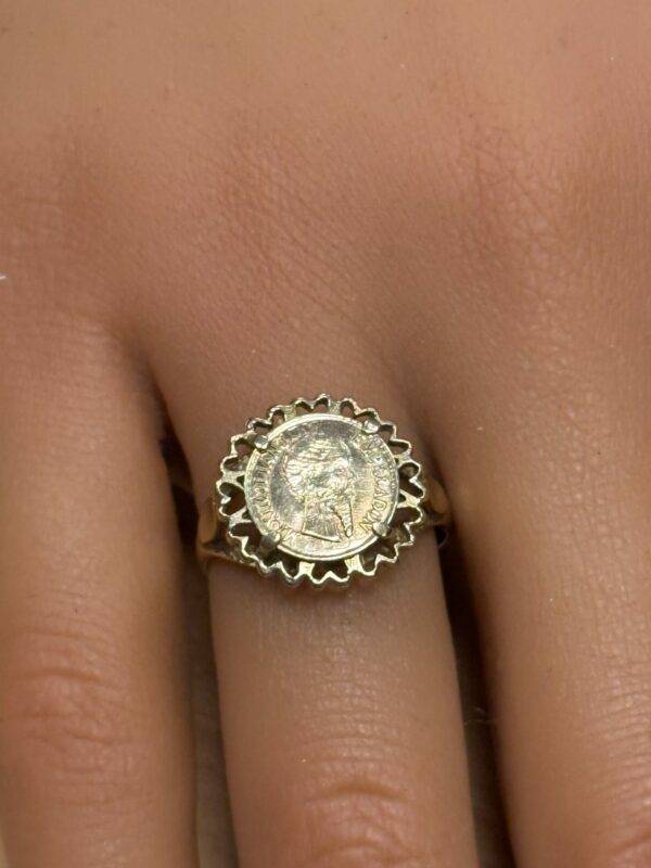 Maximiliano Emperador Gold coin ring - Image 2