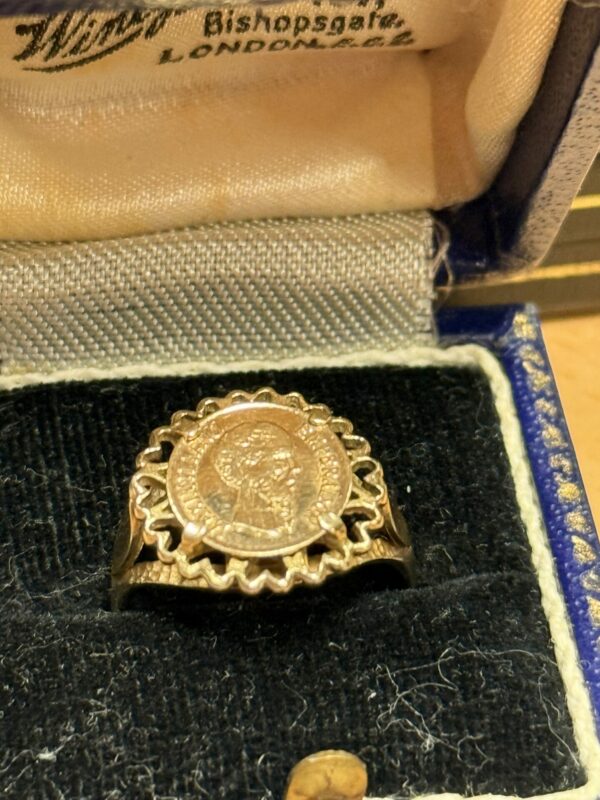 Maximiliano Emperador Gold coin ring - Image 3