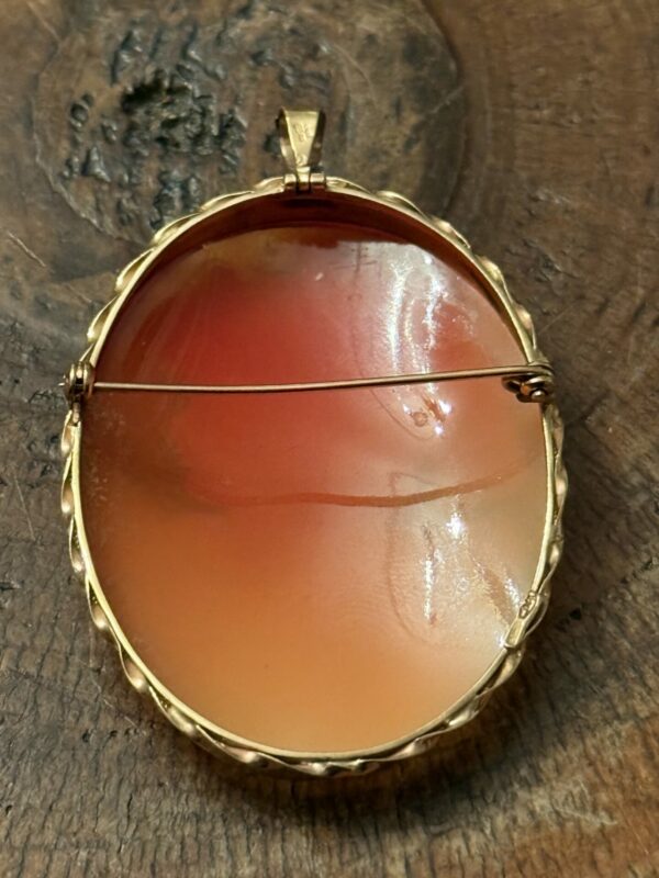 9ct gold mounted brooch pendant - Image 2
