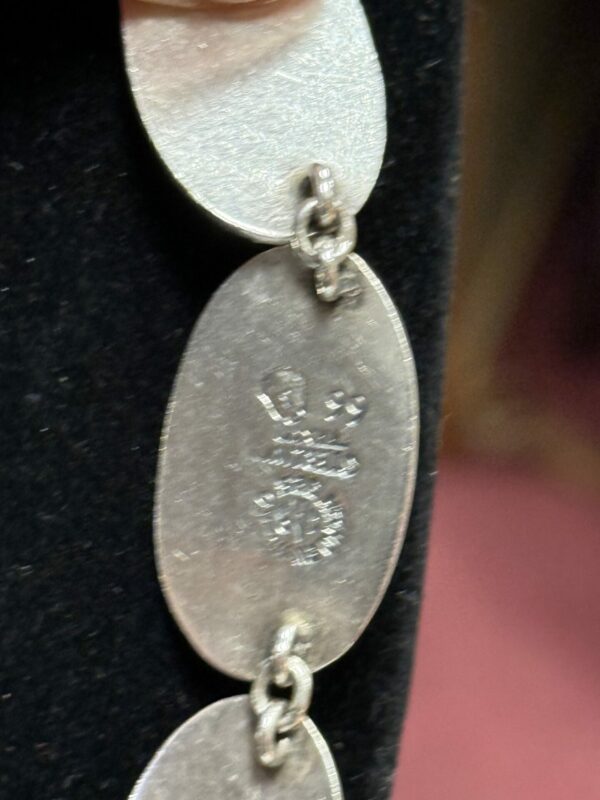 Vintage taxco Mexican 925 silver necklace - Image 4
