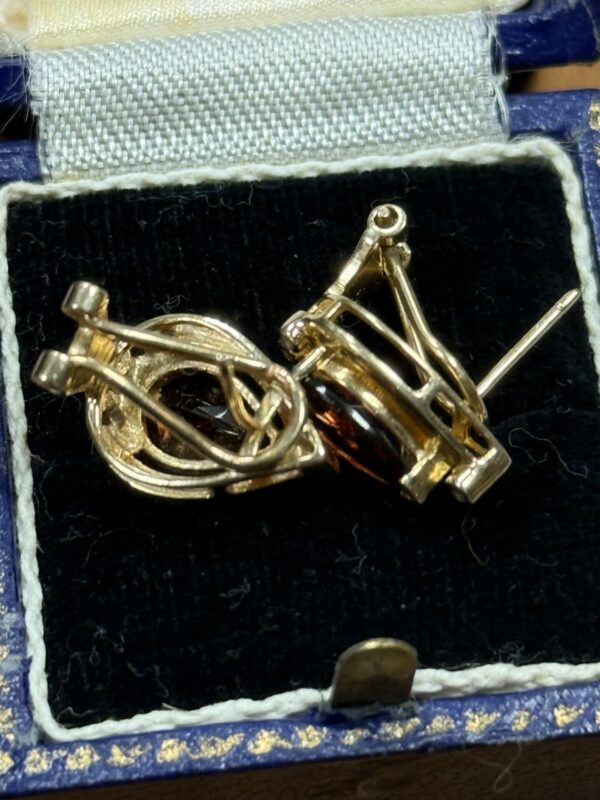 Meridian citrine and diamond earrings - Image 4