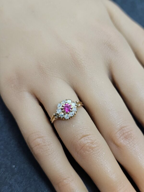 Ruby and Diamond Antique Ring