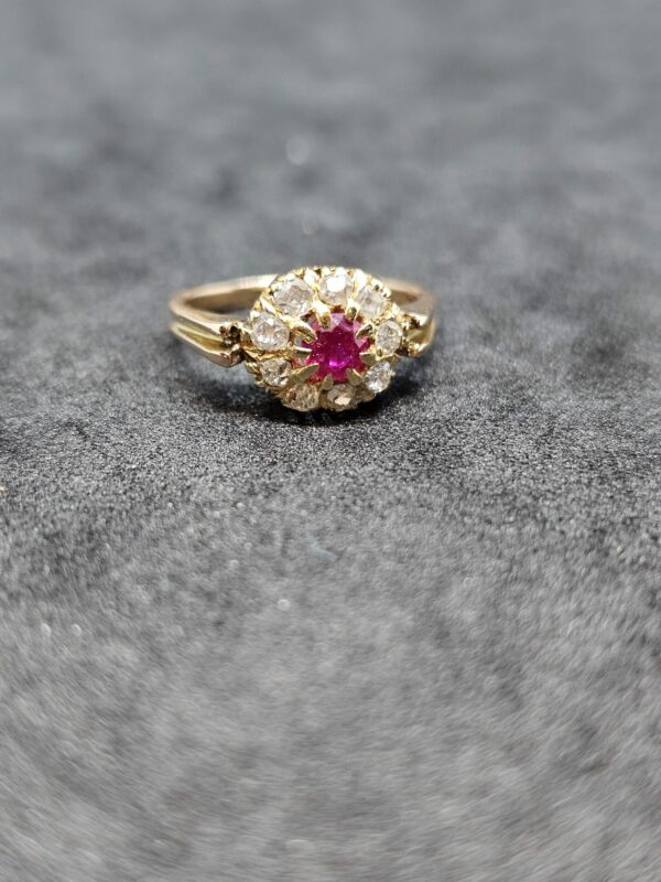 Ruby and Diamond Antique Ring - Image 4