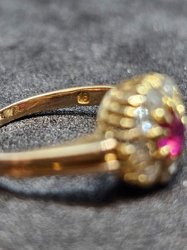 Ruby and Diamond Antique Ring - Image 3