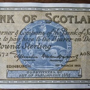 1955 Bank of Scotland £1 Banknote