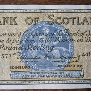 1955 Bank of Scotland £1 Banknote