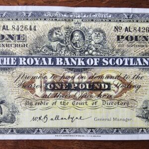 1956 Royal Bank of Scotland £1 Banknote